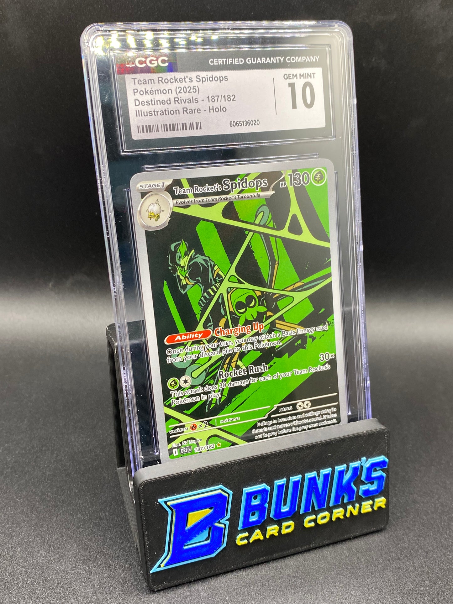 Team Rocket's Spidops Illustration Rare Destined Rivals CGC 10