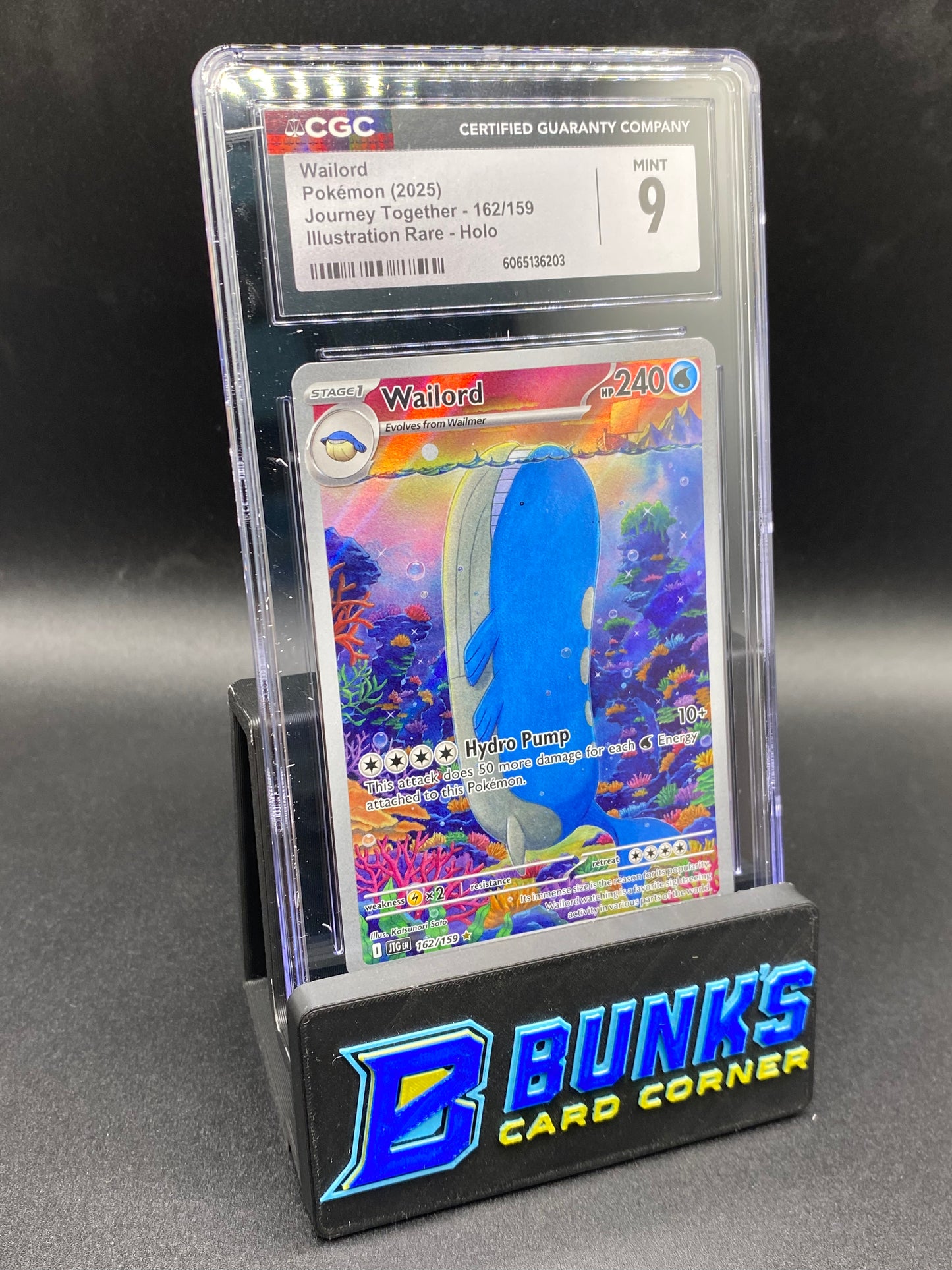Wailord Illustration Rare Journey Together CGC 9