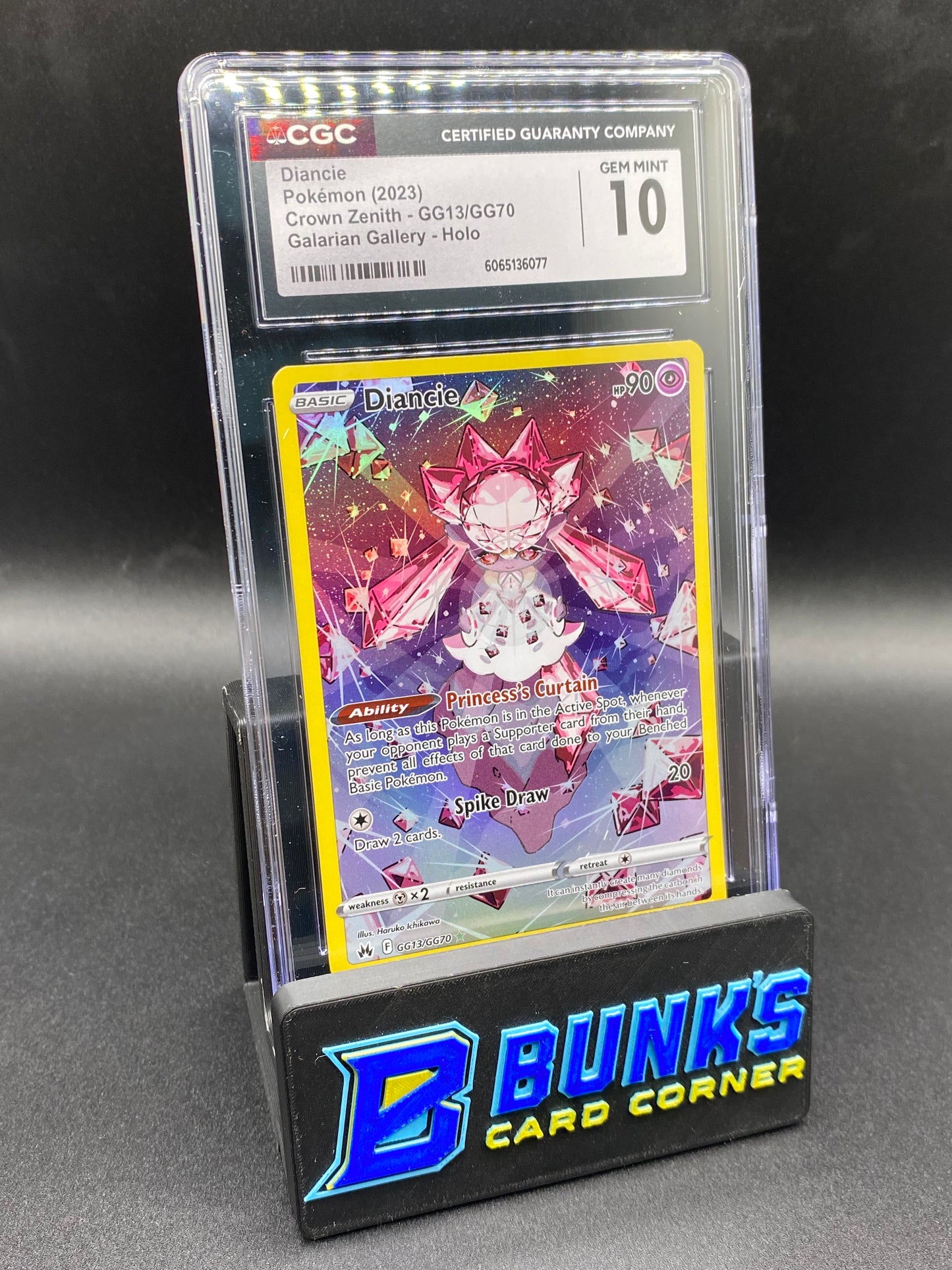Diancie Galarian Gallery Crown Zenith CGC 10