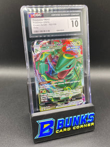 Rayquaza vmax Crown Zenith CGC 10