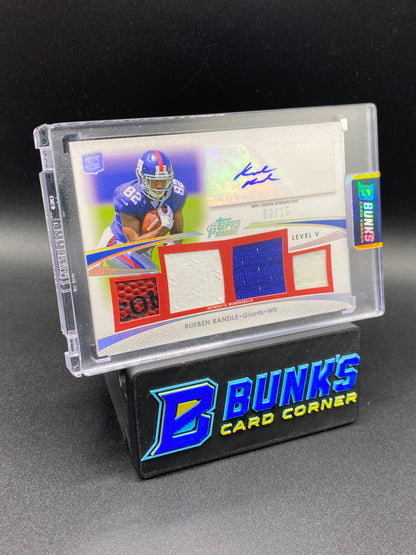 Rueben Randle Topps Prime Patches Auto 8/15