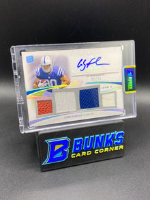 Coby Fleener Topps Prime Patches Auto 5/15