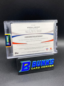 Kendall Wright Topps Prime Patches Auto 5/15