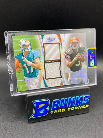 Ryan Tannehill & Brandon Weeden Dual Combo Topps Prime Patches 7/10