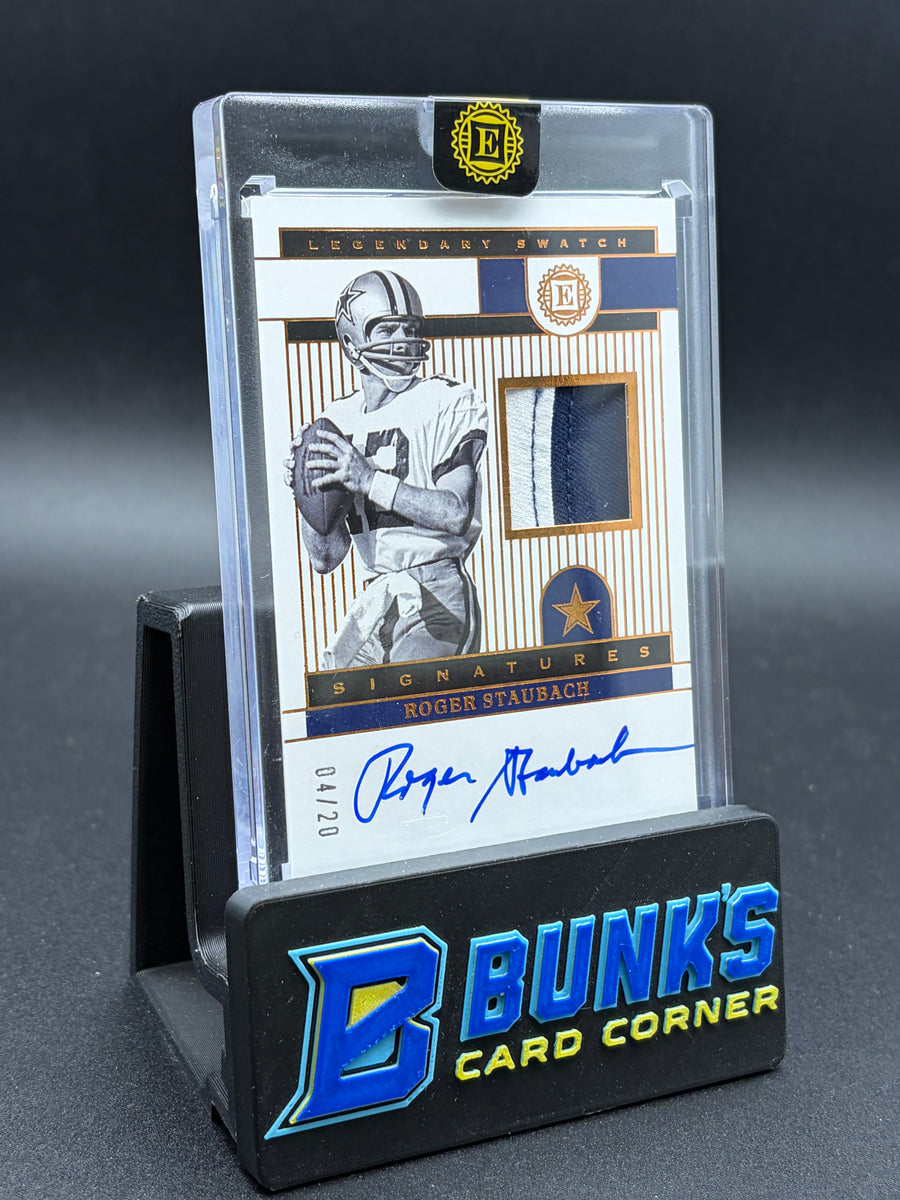 2022 Roger Staubach Legendary Swatch Signatures 4/20