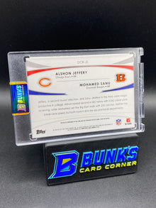 Alshon Jeffery & Mohamed Sanu Dual Combo Topps Prime Patches 8/10