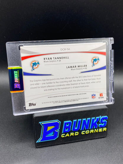 Ryan Tannehill & Lamar Miller Dual Combo Topps Prime Patches 8/10