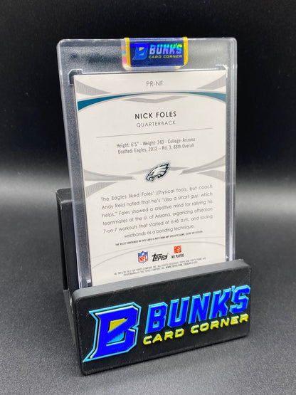 Nick Foles Topps Prime Patch 13/25
