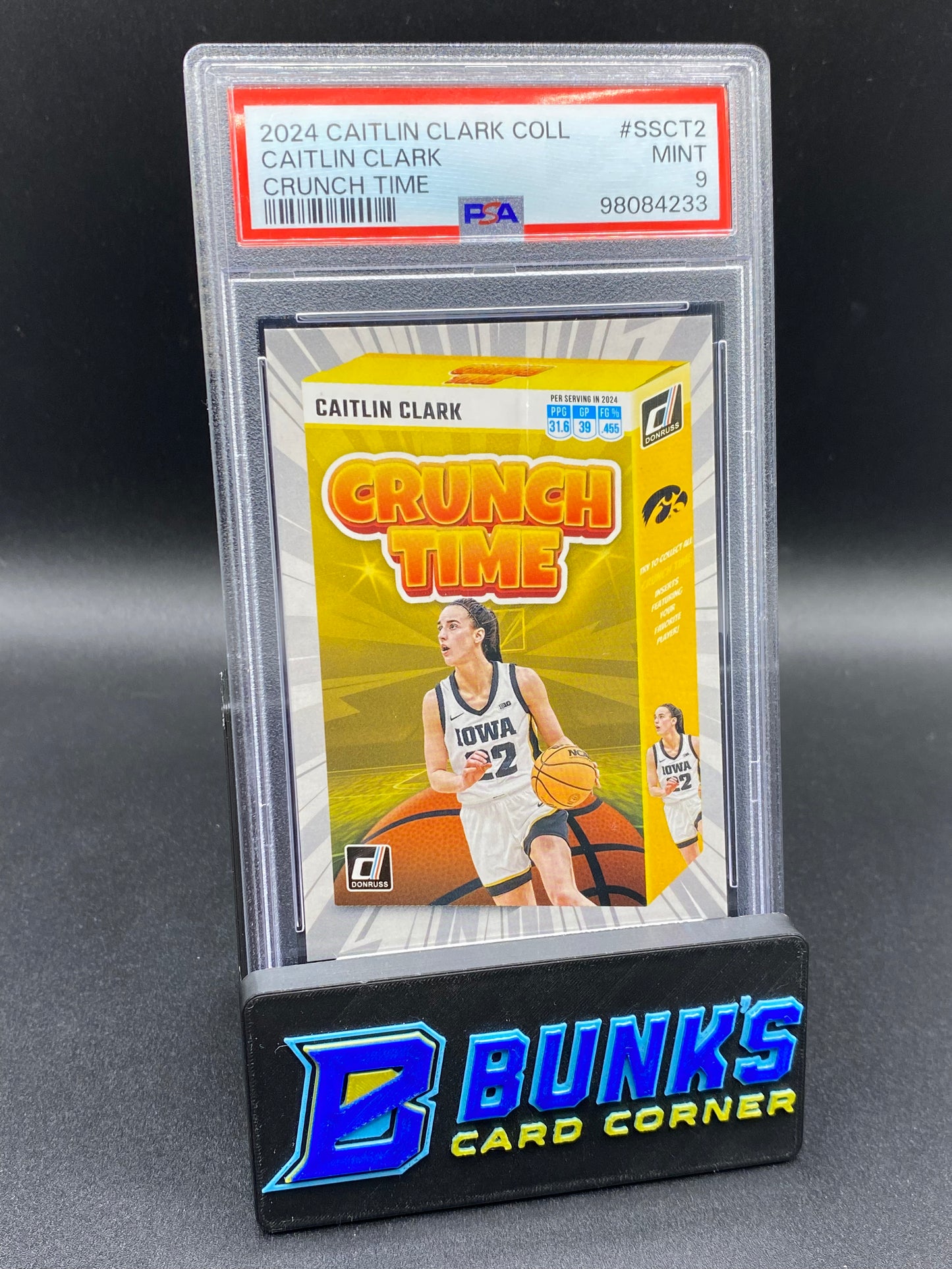 2024 Caitlin Clark Crunch Time PSA 9