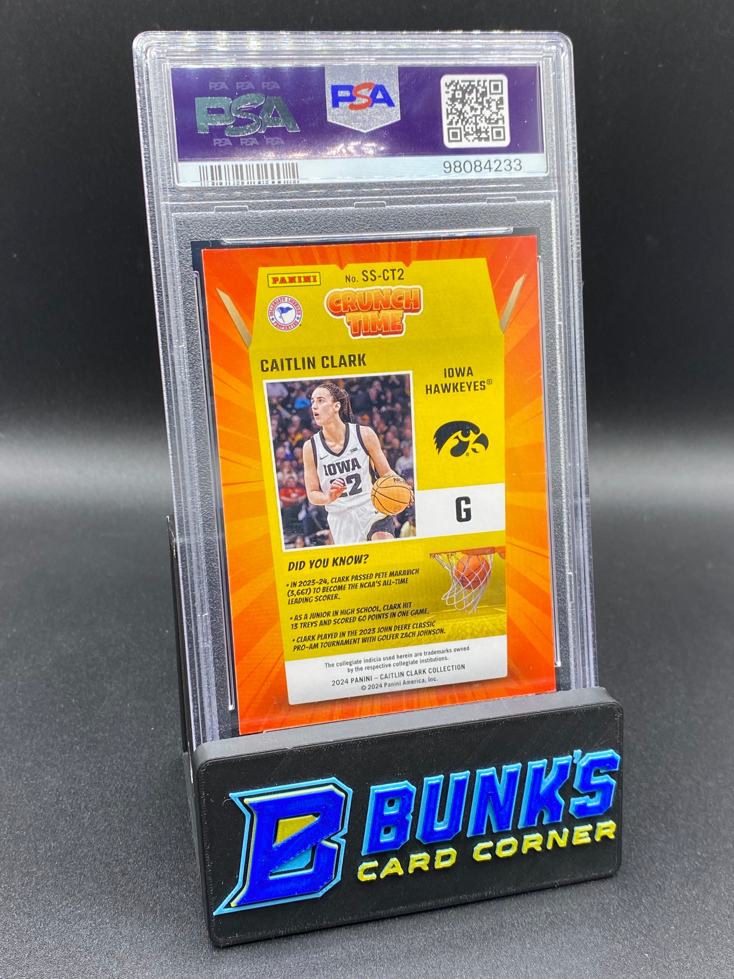 2024 Caitlin Clark Crunch Time PSA 9