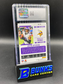 2024 Justin Jefferson Game Ticket Teal CGC 9