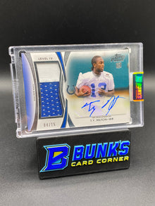 2012 TY Hilton Topps Prime Silver Jersey Auto 4/15 Rc