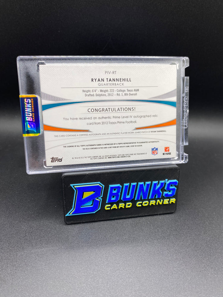 Ryan Tannehill Auto Topps Prime Patch 4/15  Rc