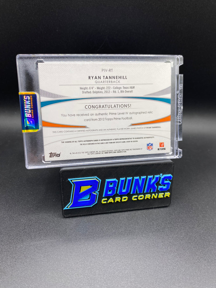 Ryan Tannehill Auto Topps Prime Patch 4/15  Rc