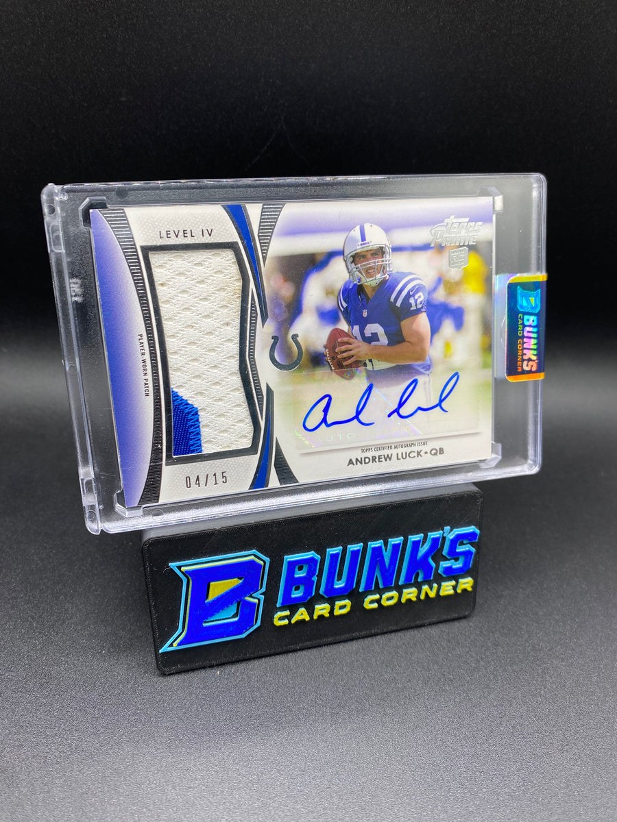 Andrew Luck Auto Topps Prime Patch 4/15  Rc