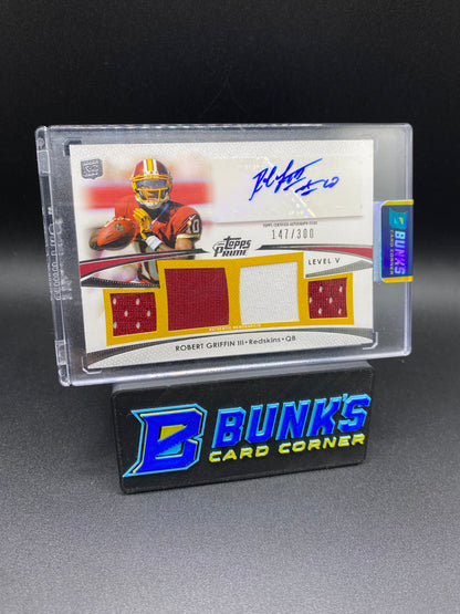 Robert Griffin III Auto Topps Prime Patches 147/300  Rc