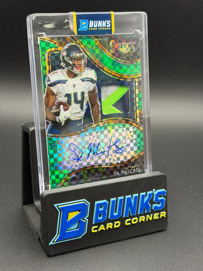 2020 DK Metcalf Panini Patch Auto Gold & Green Select 2/5