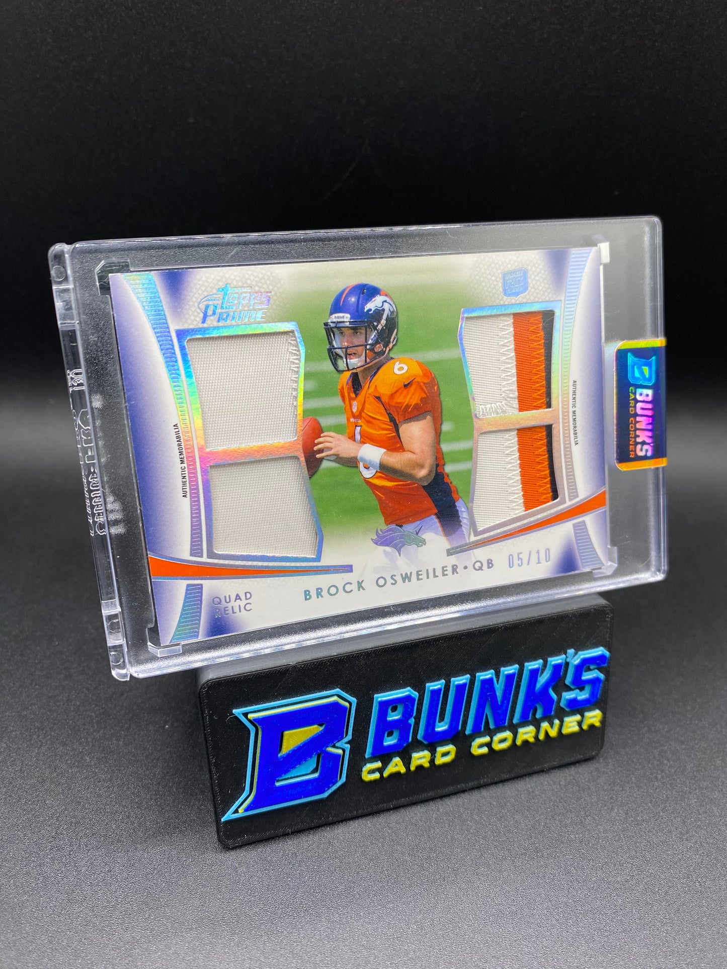 Brock Osweiler Topps Prime Patches  5/10 Rc