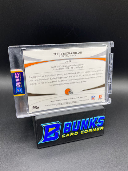 Trent Richardson Topps Prime Patches 10/10 Rc