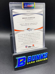 Brock Osweiler Topps Prime Patch 16/25 Rc