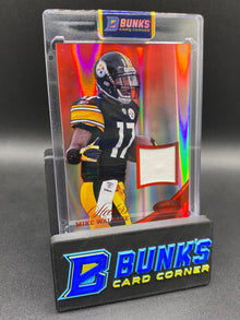 2012 Mike Wallace Game Worn Patch 3/25