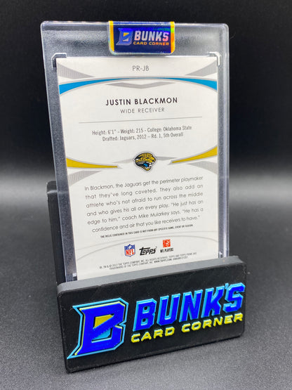 Justin Blackmon Topps Prime Patch 6/10
