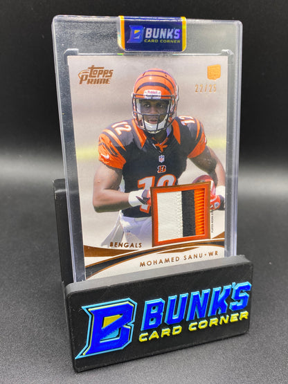 Mohamed Sanu Topps Prime Rc Patches 22/25