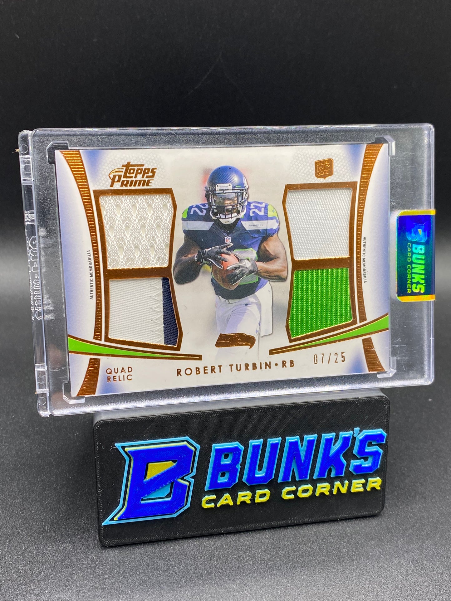 Robert Turbin Topps Prime Patches 7/25 Rc