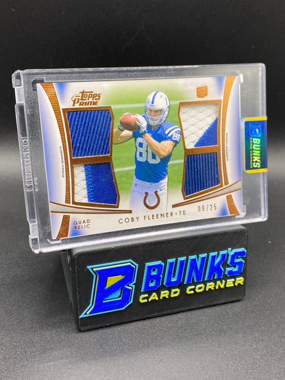 Coby Fleener Topps Prime Patches 8/25 Rc