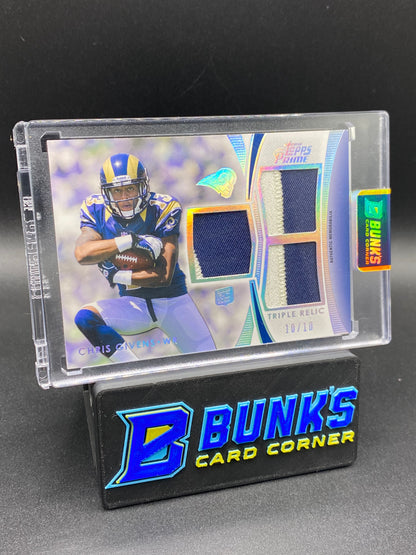 Chris Givens Topps Prime Patches 10/10 Rc