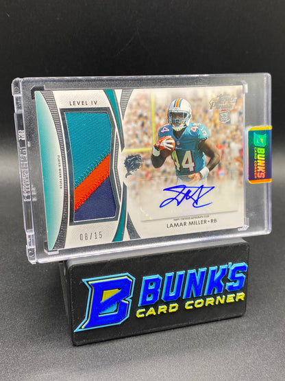 Lamar Miller Topps Prime Patches 8/15 Rc