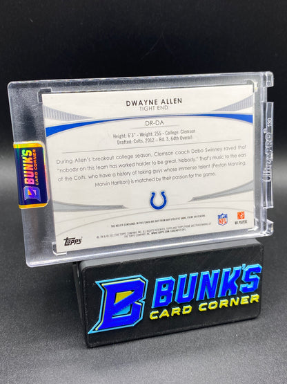 Dwayne Allen Topps Prime Patches 9/10 Rc