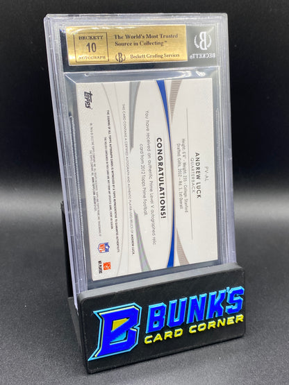2012 Andrew Luck 34/50 Beckett 9.5
