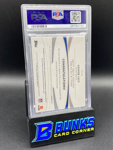 2012 Andrew Luck Auto Quad Relic 8/15 Rc PSA 7