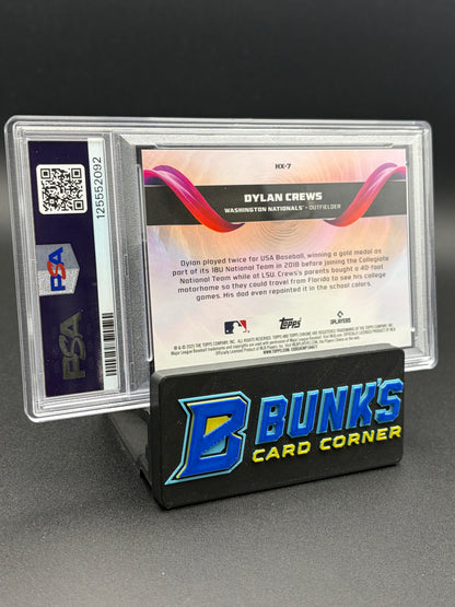 2025 Dylan Crews Helix Topps Chrome PSA 9 RC