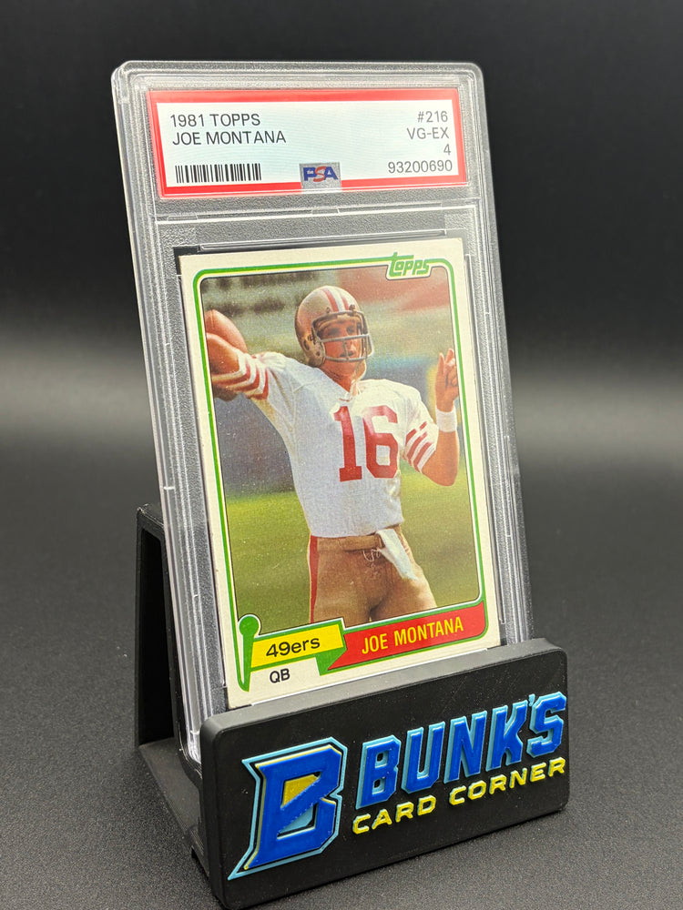 1981 Joe Montana Topps PSA 4