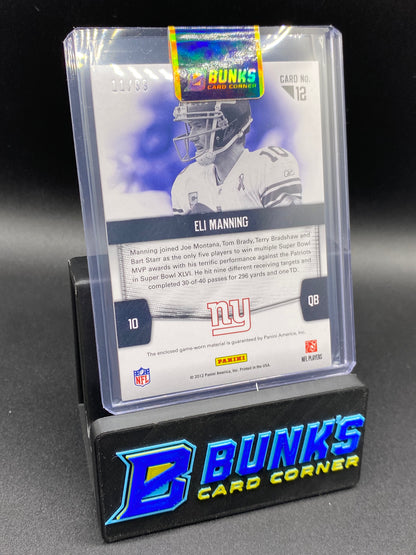 2012 Eli Manning Fabric of the Game Patch  11/99