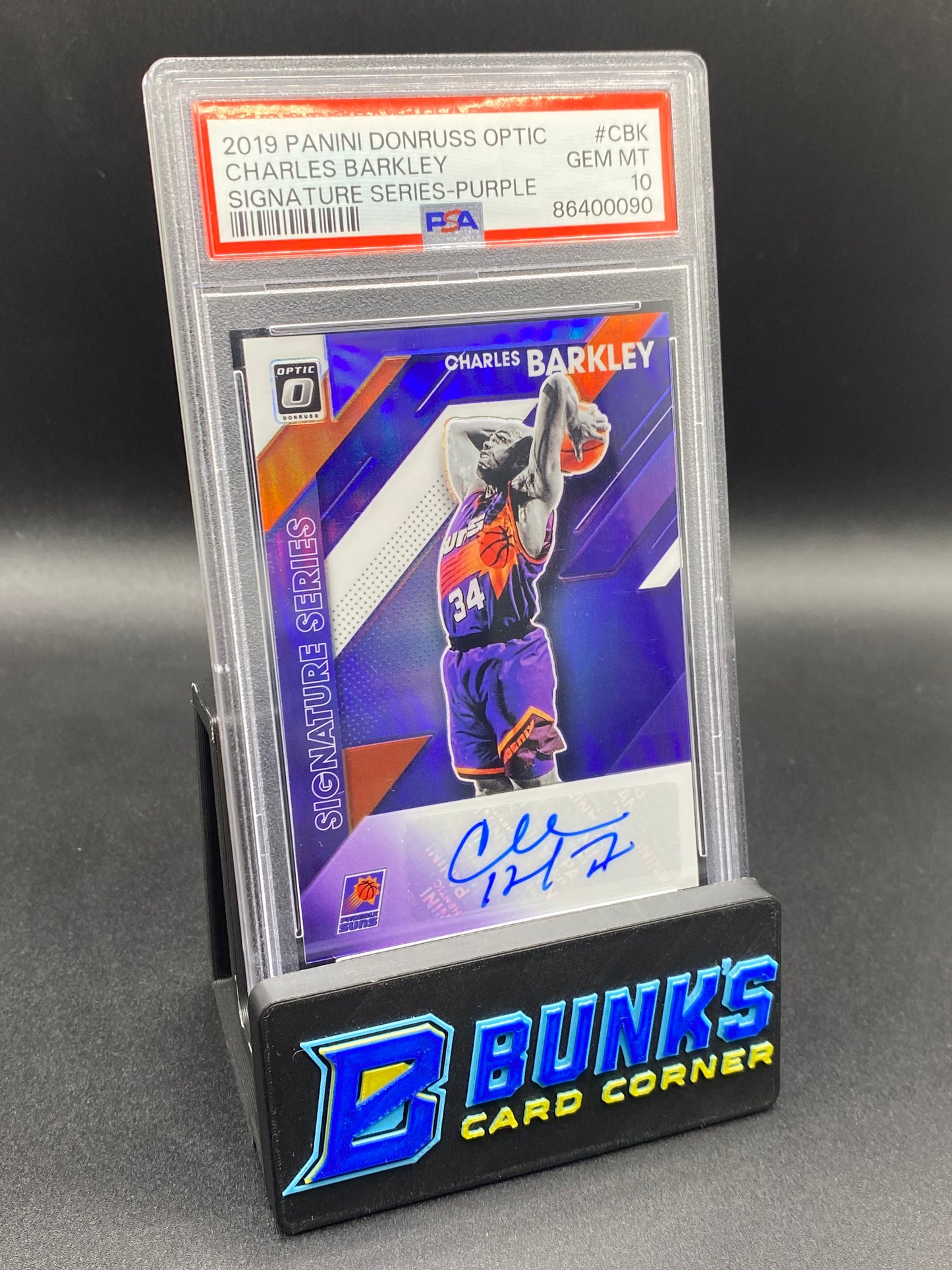 2019 Charles Barkley Sig Series Purple PSA 10