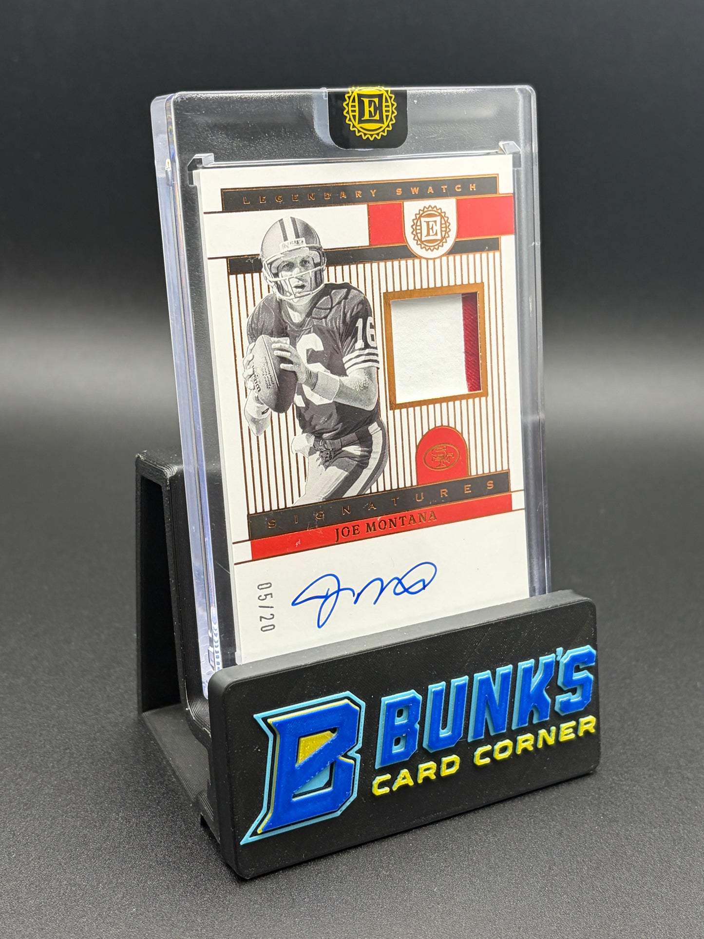 2022 Joe Montana Legendary Swatch Signatures 5/20