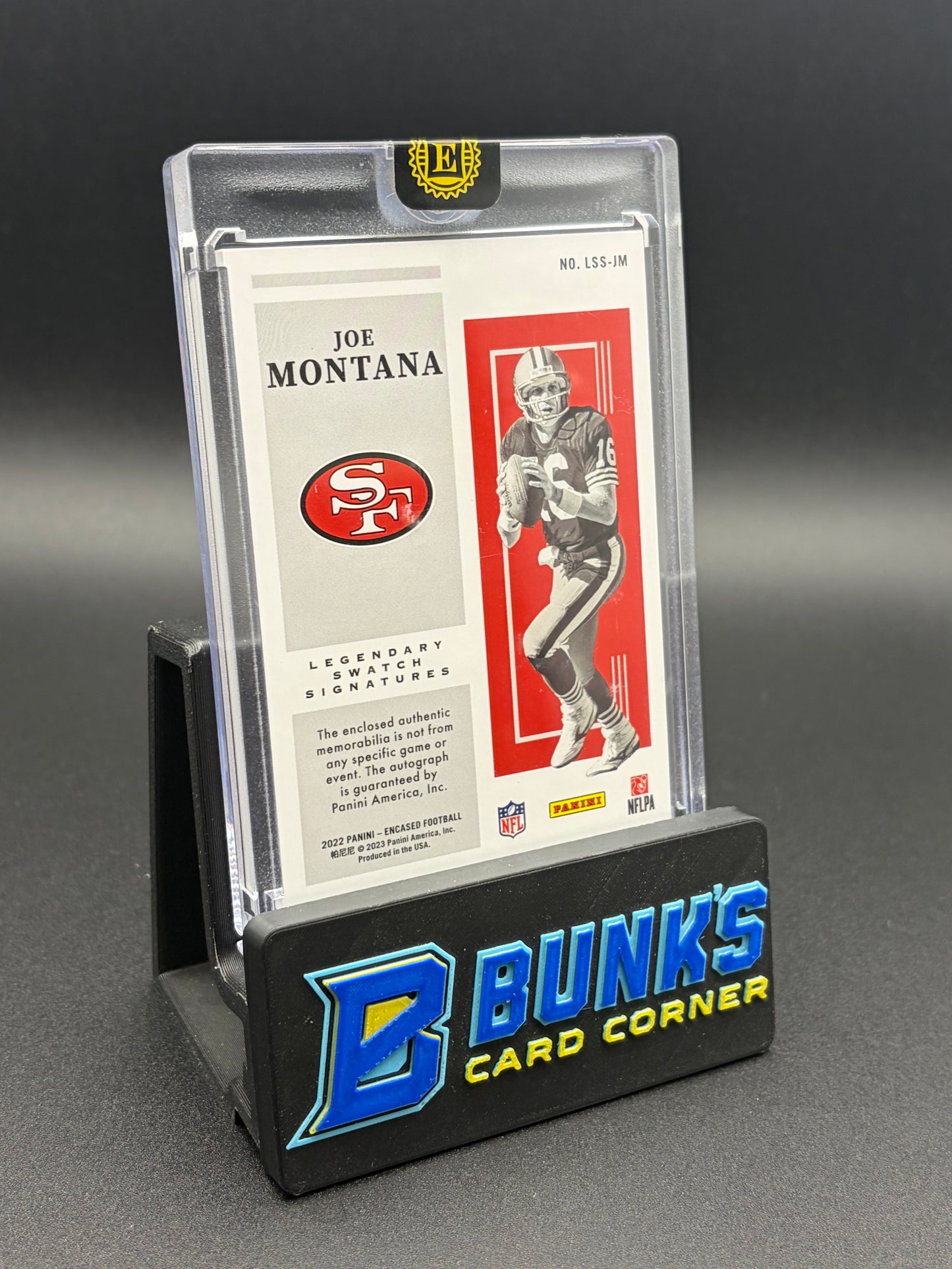 2022 Joe Montana Legendary Swatch Signatures 5/20
