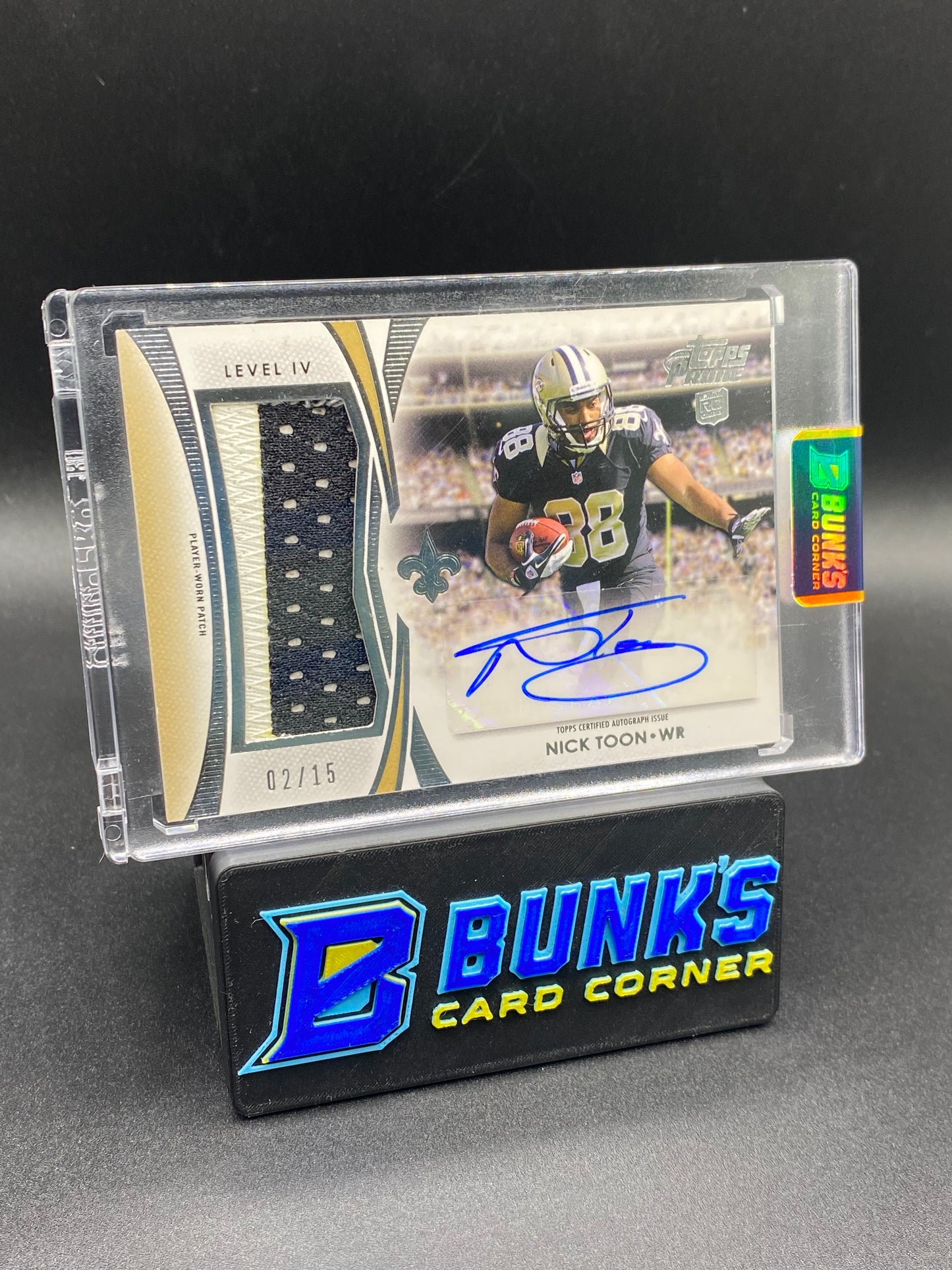 Nick Toon Topps Prime Patches Auto 2/15 Rc