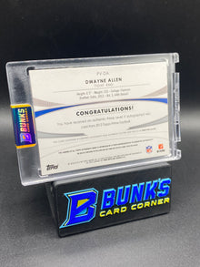 Dwayne Allen Topps Prime Patches Auto 14/25 Rc
