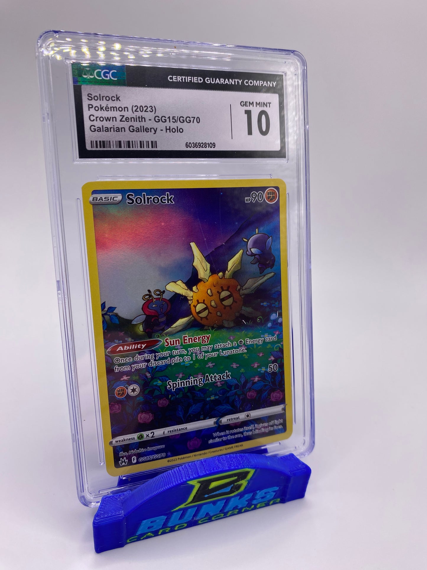 CGC 10 Solrock Galarian Gallery Crown Zenith 2023