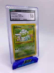 CGC 10 Bulbasaur Base Set 2 2000