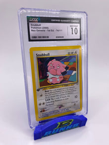 CGC 10 Snubbull Neo Genesis 1st Edition 2000