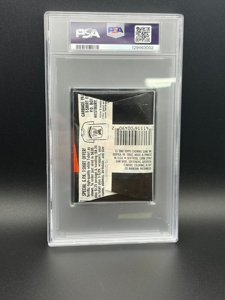 1986 5th Series Wax Pack Red Banner Garbage Pail Kids PSA 9