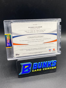Ronnie Hillman Topps Prime Patches Auto 9/15 Rc