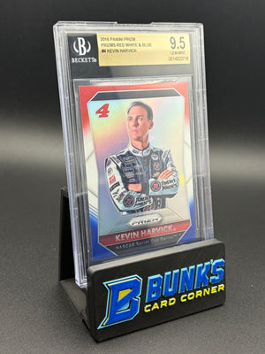 2016 Kevin Harvick Prizms Red White & Blue Beckett 9.5