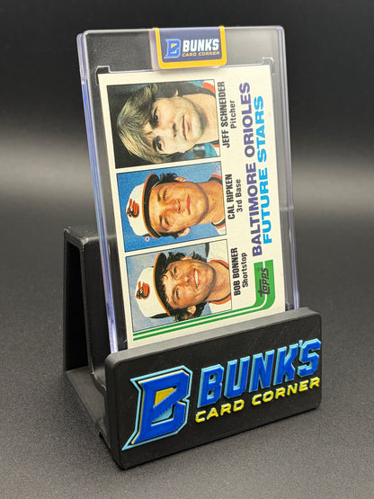 1982 Bob Bonner & Cal Ripken & Jeff Schneider Future Stars Topps