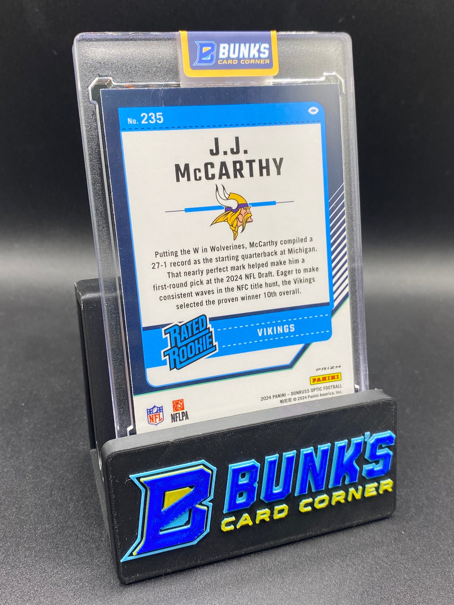 2024 JJ McCarthy Rocket Prizm Optic Rc